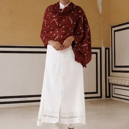 Geroo Luxe Women Embroidered Shawl-image-9