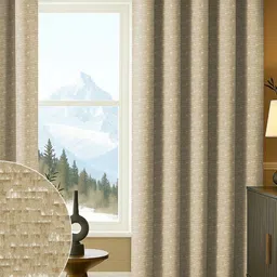 Myntra Elegant Homes Mustard Set of 2 Black Out Long Door Curtain-image-81