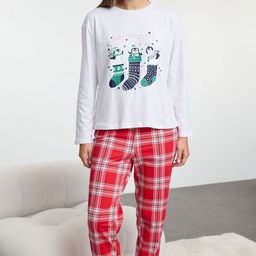 Trendyol Women Graphic Printed Night suit-image-25