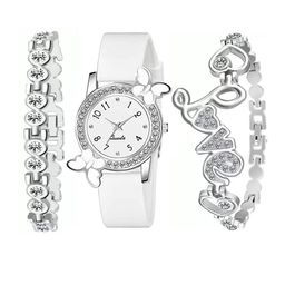 THE SHOPOHOLIC Girls Embellished Analogue Watch with Bracelet-image-52