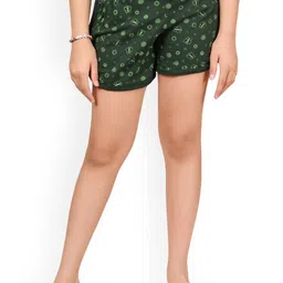 BAESD Girl Floral Printed High-Rise Hot Pants Shorts-image-50