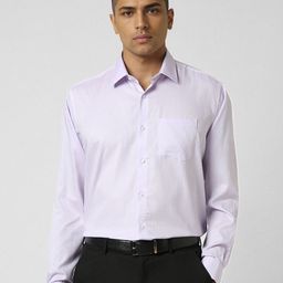 Van Heusen Men Spread Collar Micro Checked Cotton Slim Fit Formal Shirt-image-81