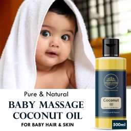 100% Pure & Natural Baby Massage Coconut Oil For Baby Hair & Skin-image-99