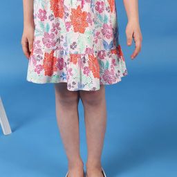 One Friday Girls Printed Tiered Skirt With Elasticated Waistband-40