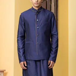 PATR Mandarin Collar Nehru Jacket-image-57