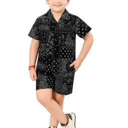 BAESD Boys Printed Shirt with Shorts-image-93