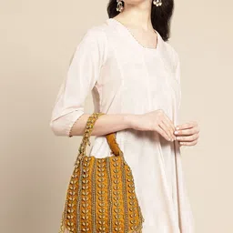 FABBHUE Embroidered Potli Clutch-picture-3