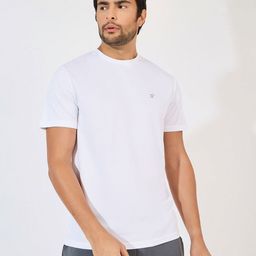 Styli Men Solid Round Neck T-shirt-image-19