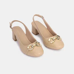 T.ELEVEN Women Party Block Pumps with Buckles-51