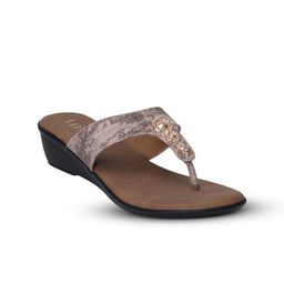 Lascia Women Printed Open Toe Flats-image-82