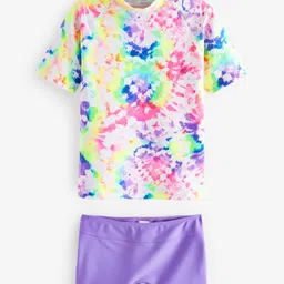 NEXT Girls Tie Dye Vest and Shorts Set-image-11