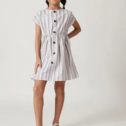 One Friday Striped A-Line Dress-picture-36