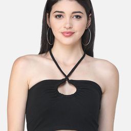 Moda Rapido Women Halter Neck Cotton Bralette Crop Top-image-60