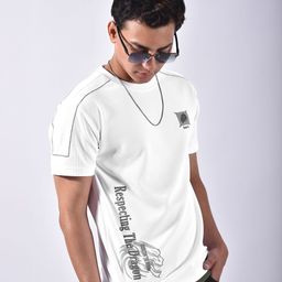 Beyoung Men White Dragon Era HD Print Oversized T-Shirt-image-78