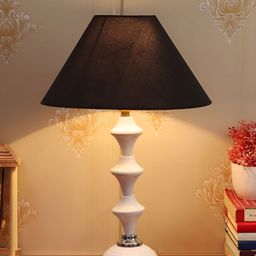 BrightDaisy Black Metal Frusturical Shaped Table Lamp-20