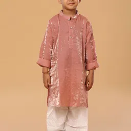 The Mini Trunk Boys Solid Kurta with Pyjama image 3