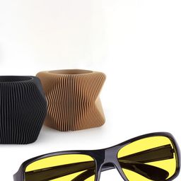 LEGEND EYEWEAR Unisex Yellow Lens & Black Square Sunglasses with-48