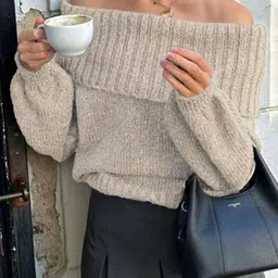 StyleCast Women Off-Shoulder Long Sleeves Pullover-picture-15