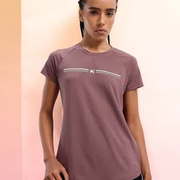 HRX by Hrithik Roshan Brand Logo Print Raglan Sleeves Slim Fit Sports T-shirt-picture-36