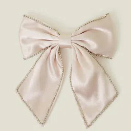 Accessorize Girls Satin Gem Bow Hair Clip-41
