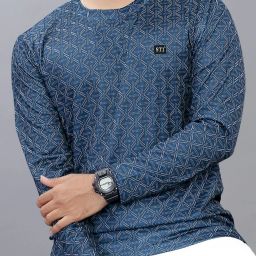 Men Printed Round Neck Polycotton Multicolor T-Shirt-image-26