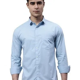 ISUEL FAB Men Blue Cotton Shirts-picture-30