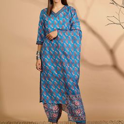 Anouk Women Floral Printed Regular Kurta with Pyjamas & With Dupatta-30