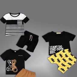 HELPOM Unisex Kids Printed T-shirt with Shorts-image-50