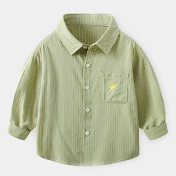 LULU & SKY Boys Vertical Striped Long Sleeves Pure Cotton Shirt-picture-47