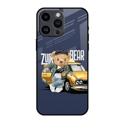 QRIOH Adventurous Bear Printed iPhone 14 Pro Max Back Case-picture-1