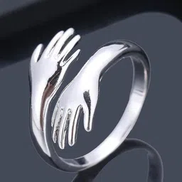 Thrillz Silver Plated Stainless Steel Adjustable Finger Ring-picture-48