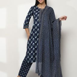 Rangriti Chevron Printed Cotton Dupatta image 4