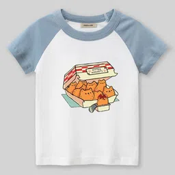 INCLUD Girls Graphic Printed Round Neck Raglan Sleeves T-shirt-picture-36