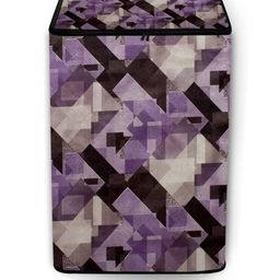 The Furnishing Tree Washing Machine Cover Checkered Pattern Magenta Base Compatible for Whirlpool 7-image-75