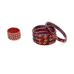 Somil Combo Glass Bangles For Women | Traditional Bangles Set | Daily, Festive & Party, Combo Of 2 Set, Red, Maroon-image-86