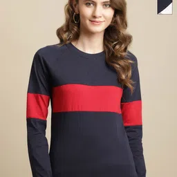 Tromko Women 2 Colourblocked T-shirt-picture-38