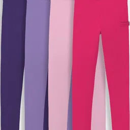 Dotokids Pack Of 4 Girls Cotton Leggings-picture-24