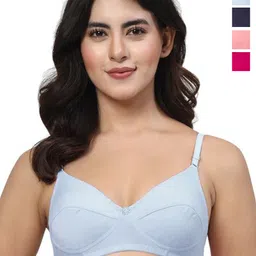 LILY Pack Of 4 Full Coverage Non Padded Everyday Bra-31
