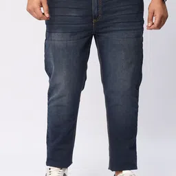 Big Hello - The Plus Life Men Low Distress Light Fade Jeans-image-31