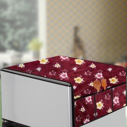 The Furnishing Tree Red Printed Refrigerator Cover-picture-12
