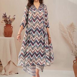BAESD Women Printed Anarkali Kurta With Palazzo-picture-13