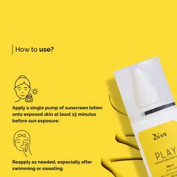 Dive Play Every day Sunscreen Lotion With SPF 50 PA+++- 100 ml image 2