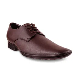 Mochi Men Brown Leather Formal Shoes-picture-17