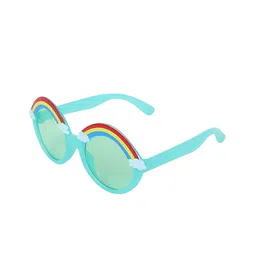 KIDOfash Unisex Kids Round Sunglasses with UV Protected Lens SUN-1587-GREEN-5