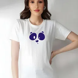 KAIDO Women Graphic Printed Round Neck Cotton T-shirt-picture-2