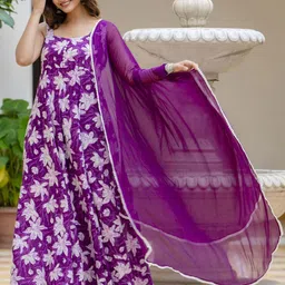 Anouk Women Floral Printed Floral Anarkali Kurta-43