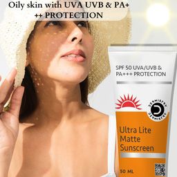 DERMISTRY Ultra Lite Matte Finish & Water-Based Set Of 2 SPF 50 Sunscreen -50ml Each image 5