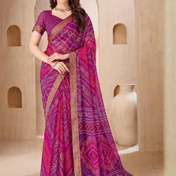 KALINI Embroidered Bandhani Printed Saree-picture-33