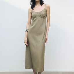 H&M Linen-Blend Strappy Dress-image-90