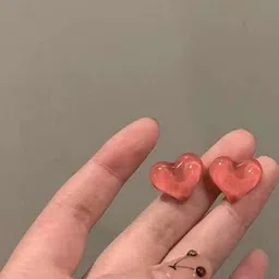 Adornity Heart Shaped Studs Earrings-image-36